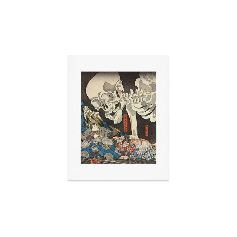Takiyasha the Witch and the Skeleton Spectre Art Print Gallery Image 1