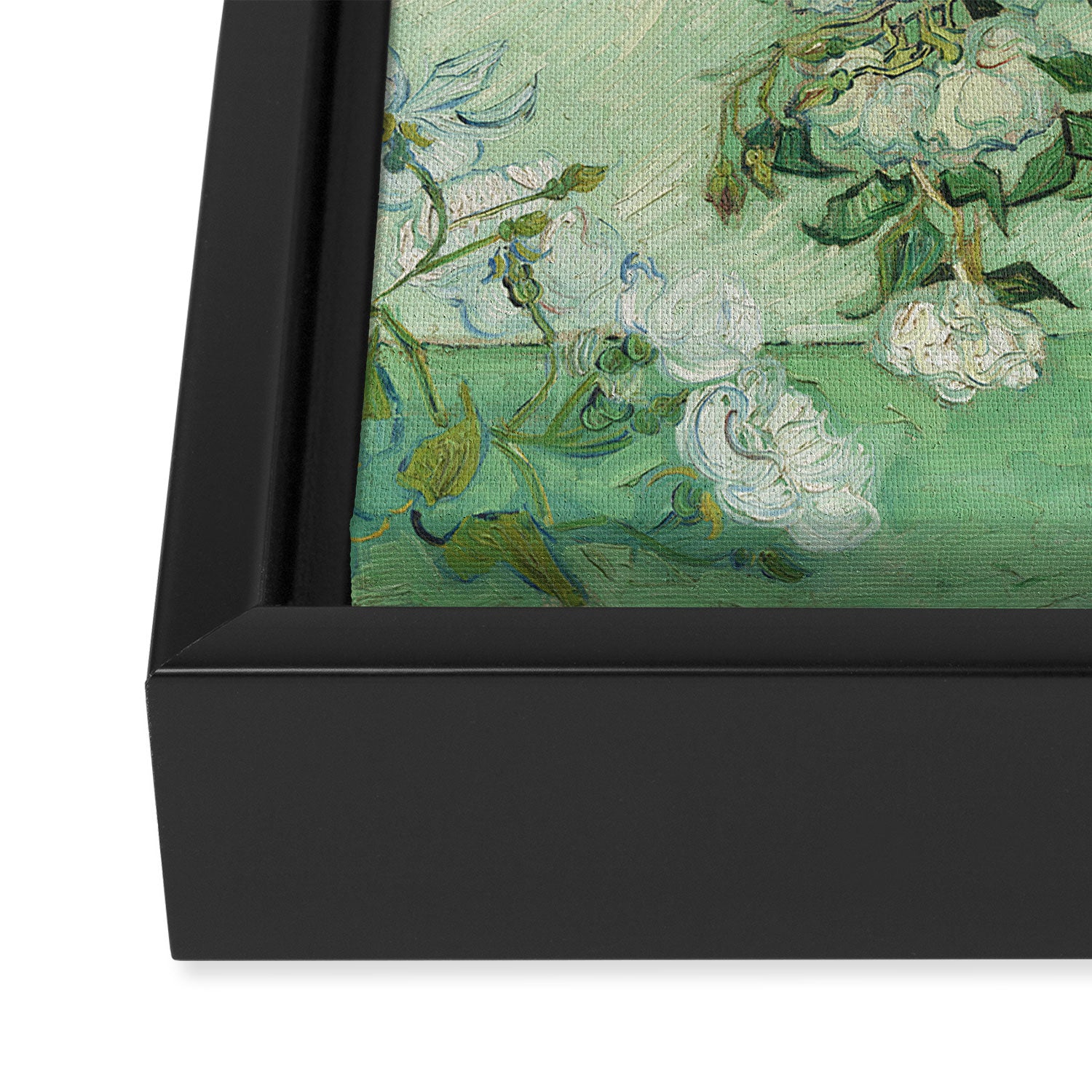 Vincent van Gogh - Roses Framed Canvas Print Gallery Image 3