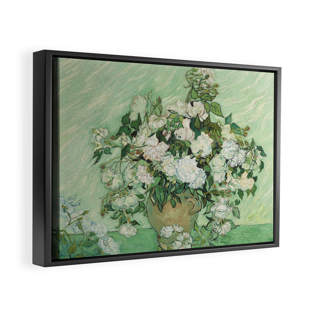Vincent van Gogh - Roses Framed Canvas Print Gallery Image 2