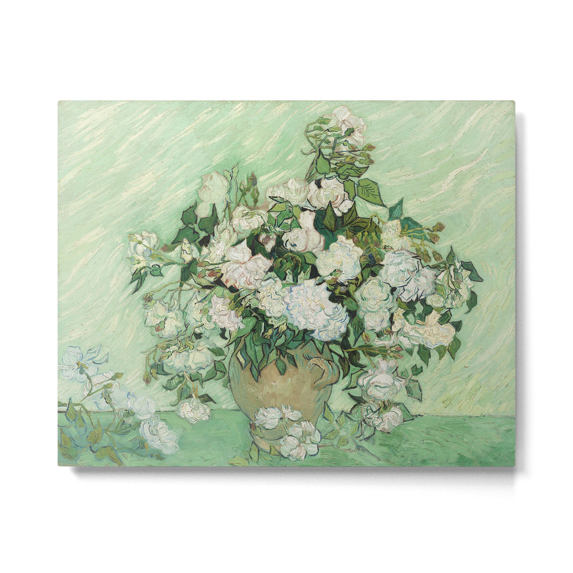 Vincent van Gogh - Roses Metal Print Gallery Image 4