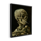 Vincent van Gogh - Skull of a Skeleton with Burning Cigarette Framed Canvas Print Gallery Image 2