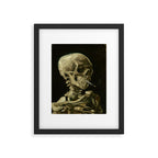Vincent van Gogh - Skull of a Skeleton with Burning Cigarette Framed Art Print Gallery Image 5