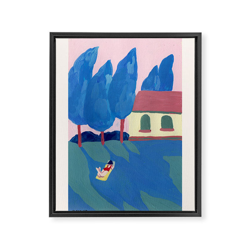 Casa en el campo Framed Canvas Print Gallery Image 6