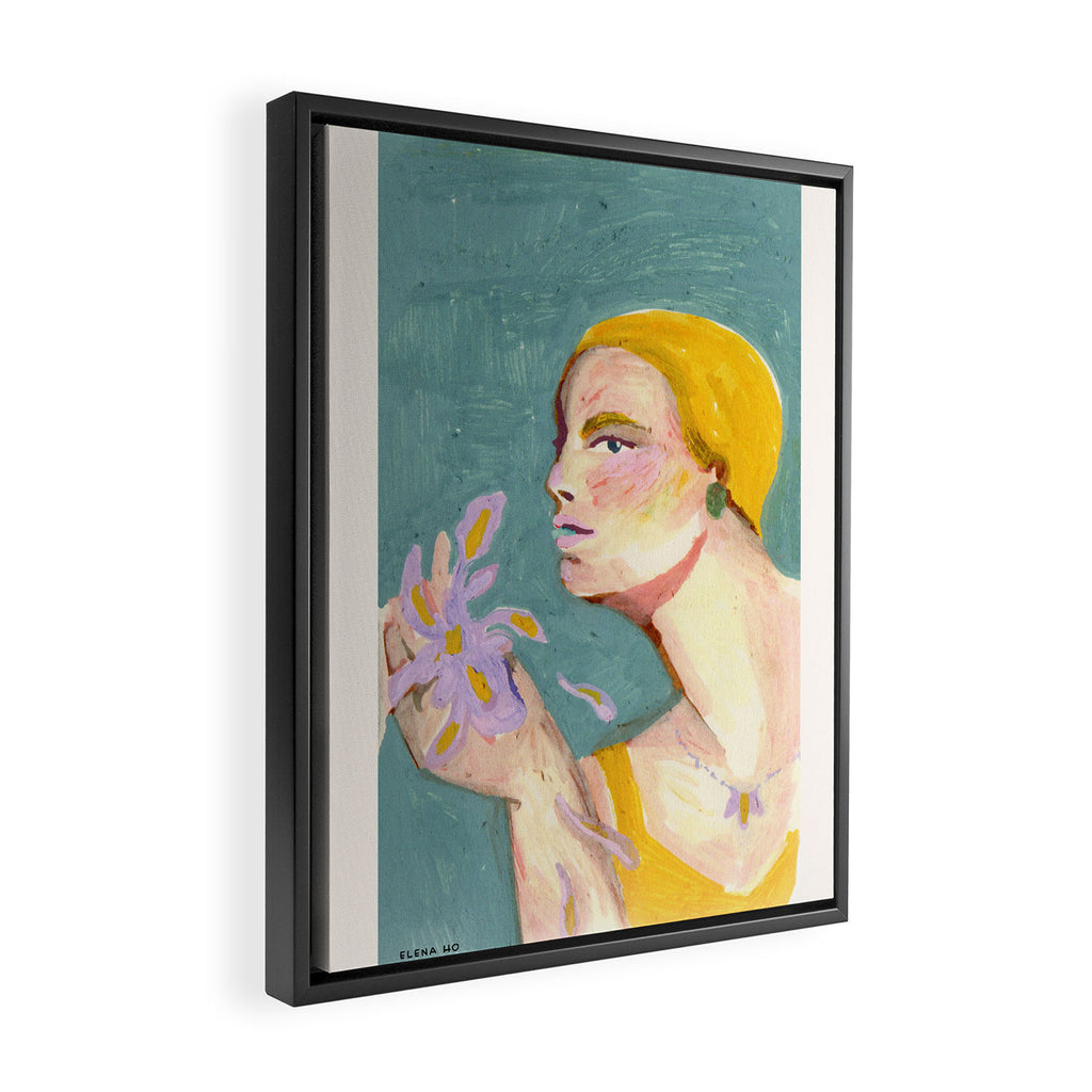 Flor Lila Framed Canvas Print Gallery Image 2
