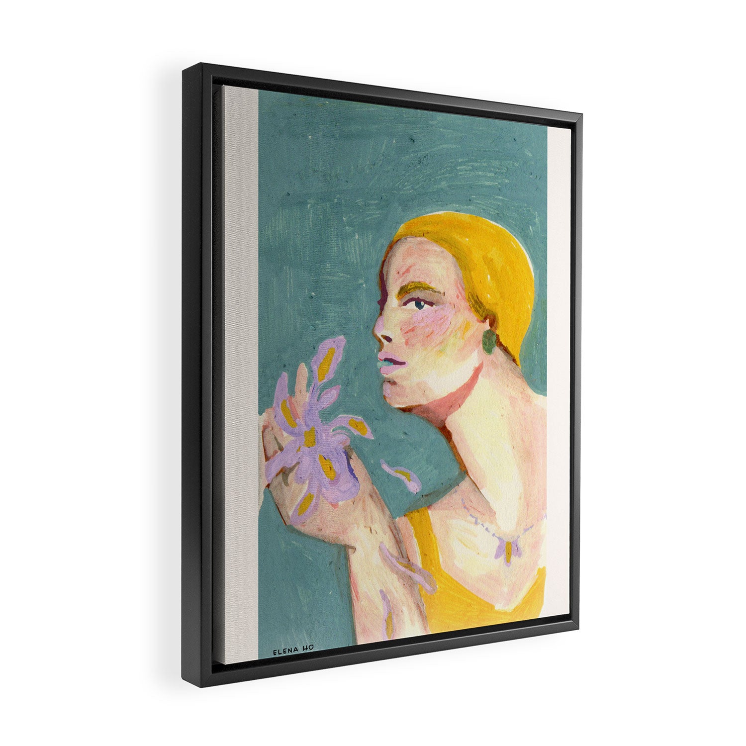 Flor Lila Framed Canvas Print Gallery Image 2