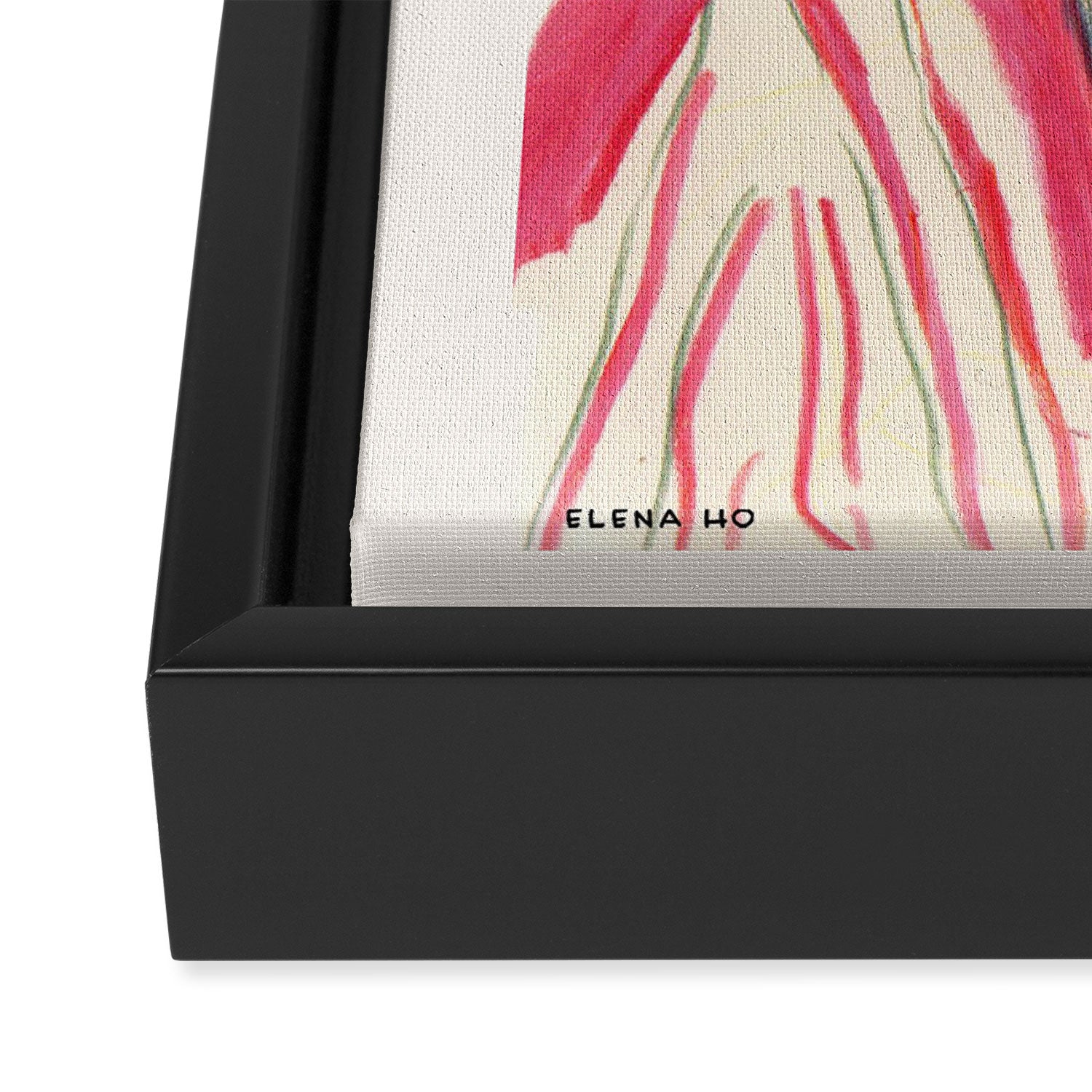 Pencil girl Framed Canvas Print Gallery Image 3