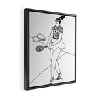 Tennis girl Framed Canvas Print Gallery Image 2