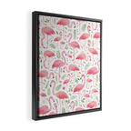 Flamingo Floral Pattern! Framed Canvas Print Gallery Image 2