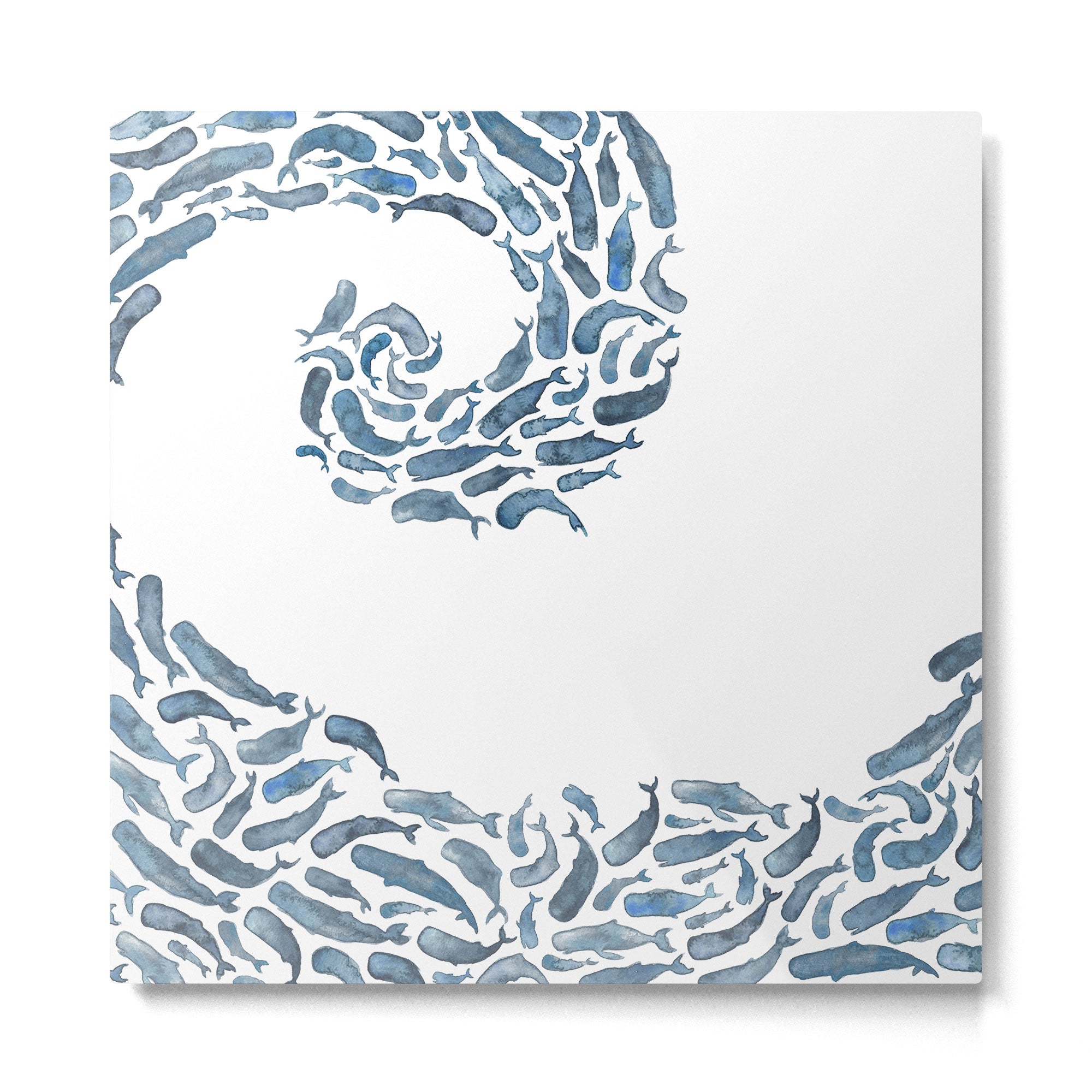 Whale Wave.  Metal Print Gallery Image 2