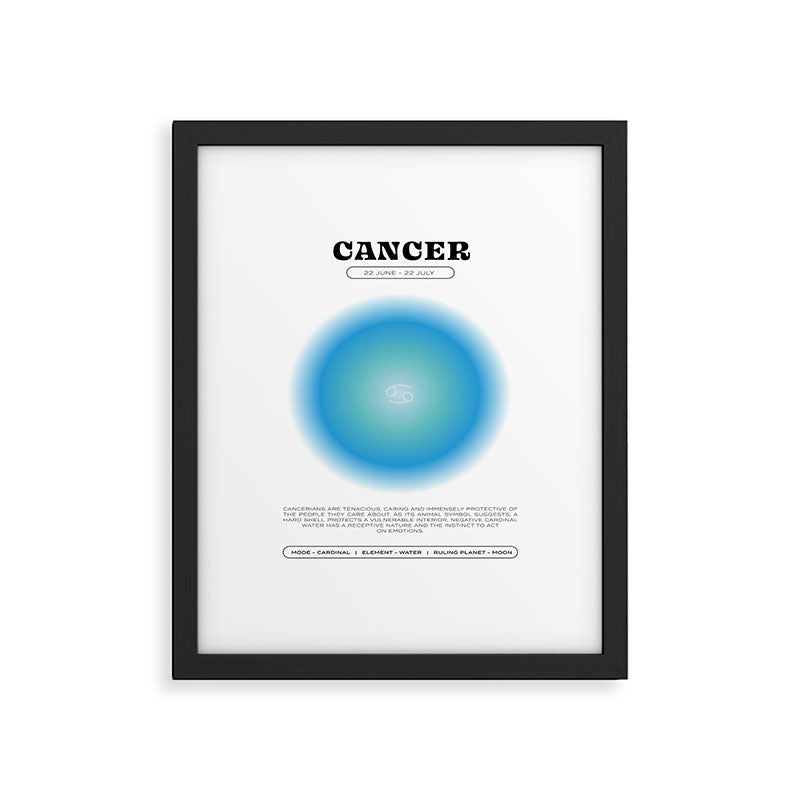 Cancer Zodiac Aura Print Framed Art Print Gallery Image 5