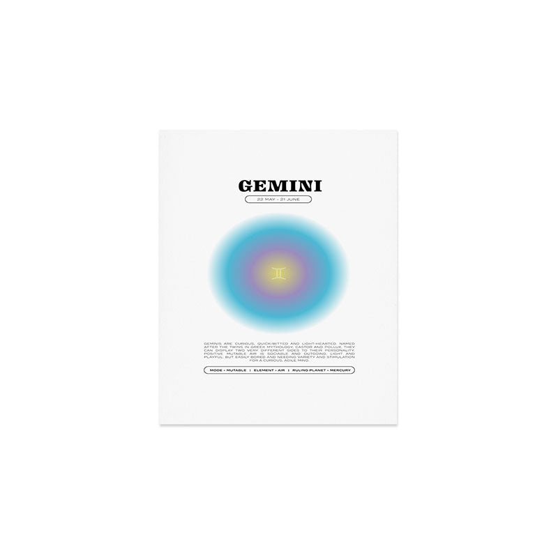 Gemini Zodiac Aura Print Art Print Gallery Image 1