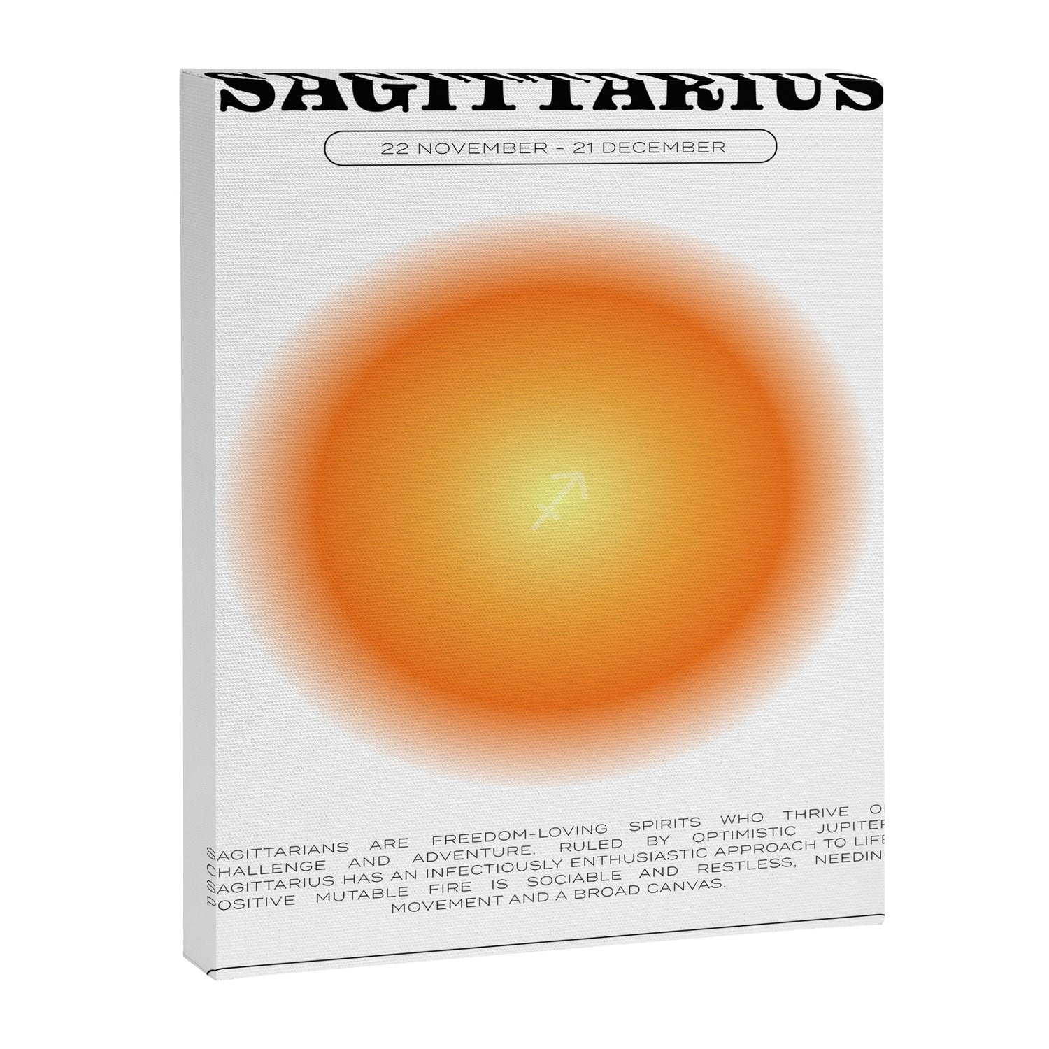 Sagittarius Zodiac Aura Print Canvas Print Gallery Image 6