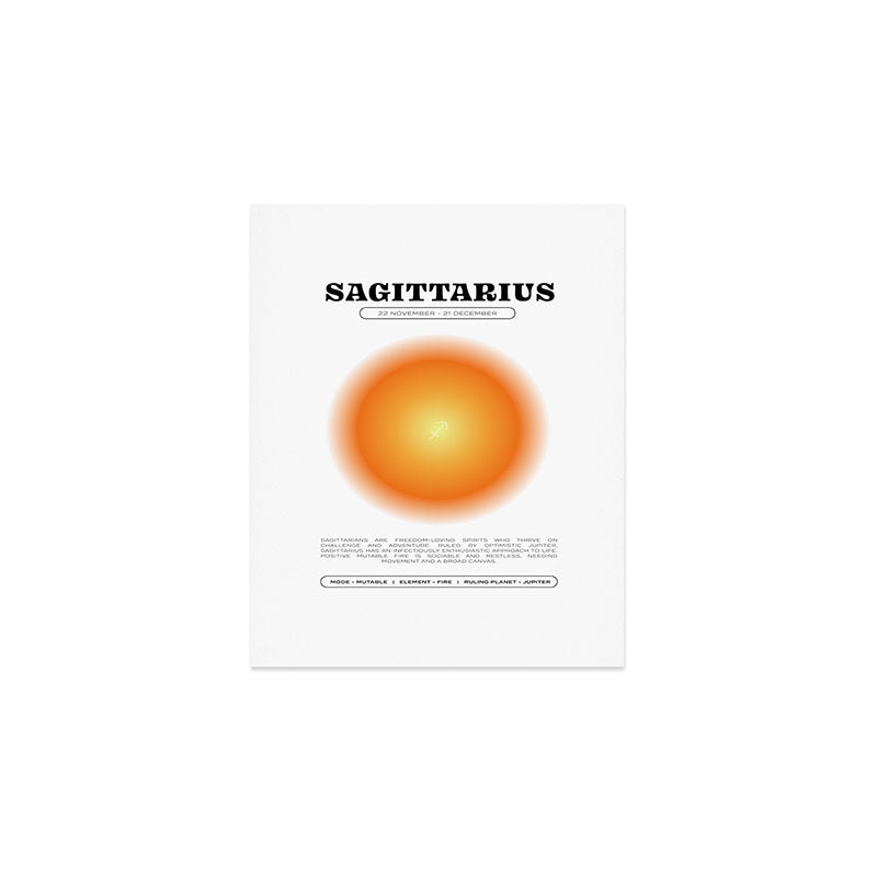 Sagittarius Zodiac Aura Print Art Print
