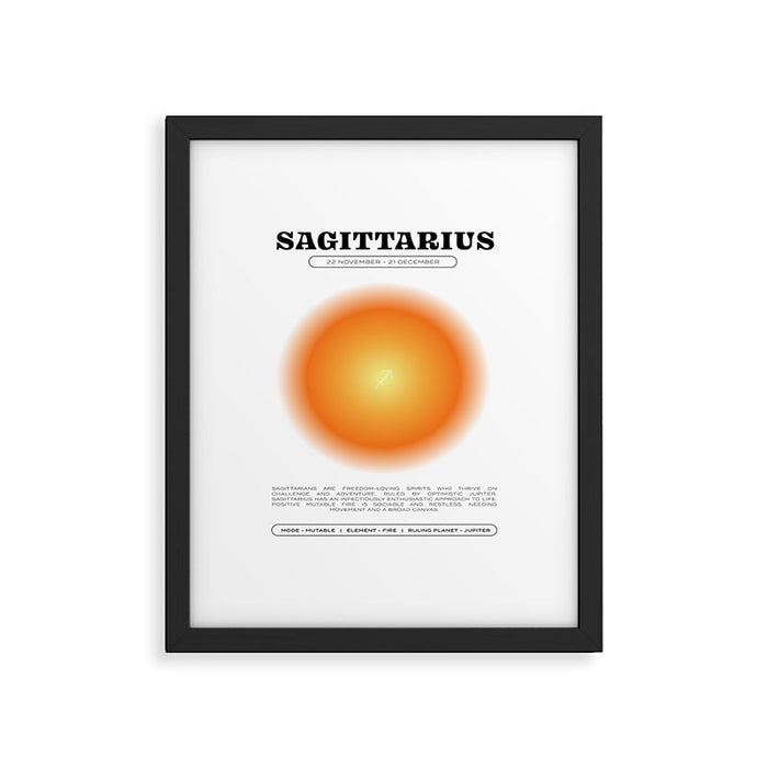 Sagittarius Zodiac Aura Print Framed Art Print Gallery Image 1