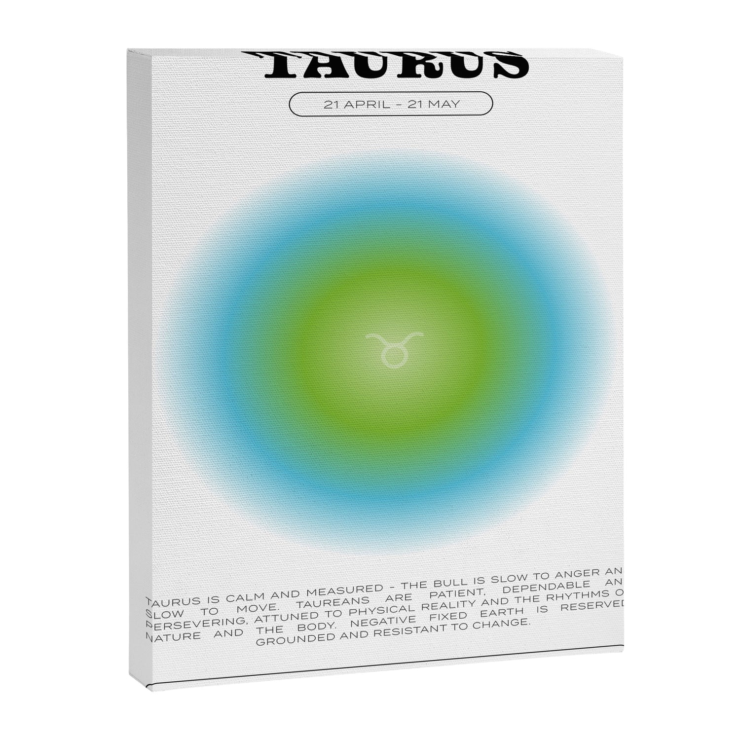 Taurus Zodiac Aura Print Canvas Print Gallery Image 6