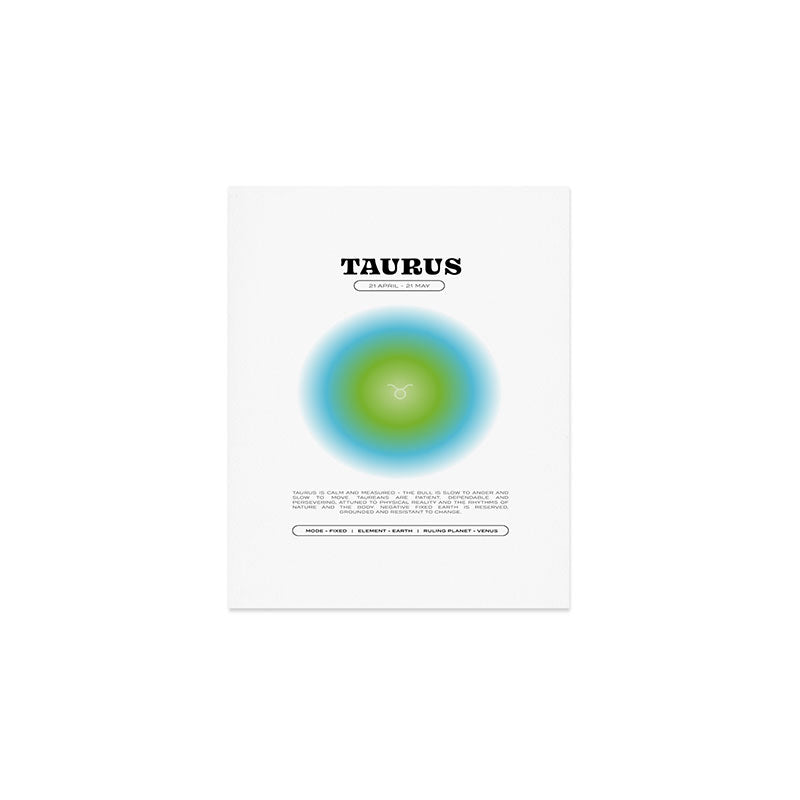 Taurus Zodiac Aura Print Art Print Gallery Image 1