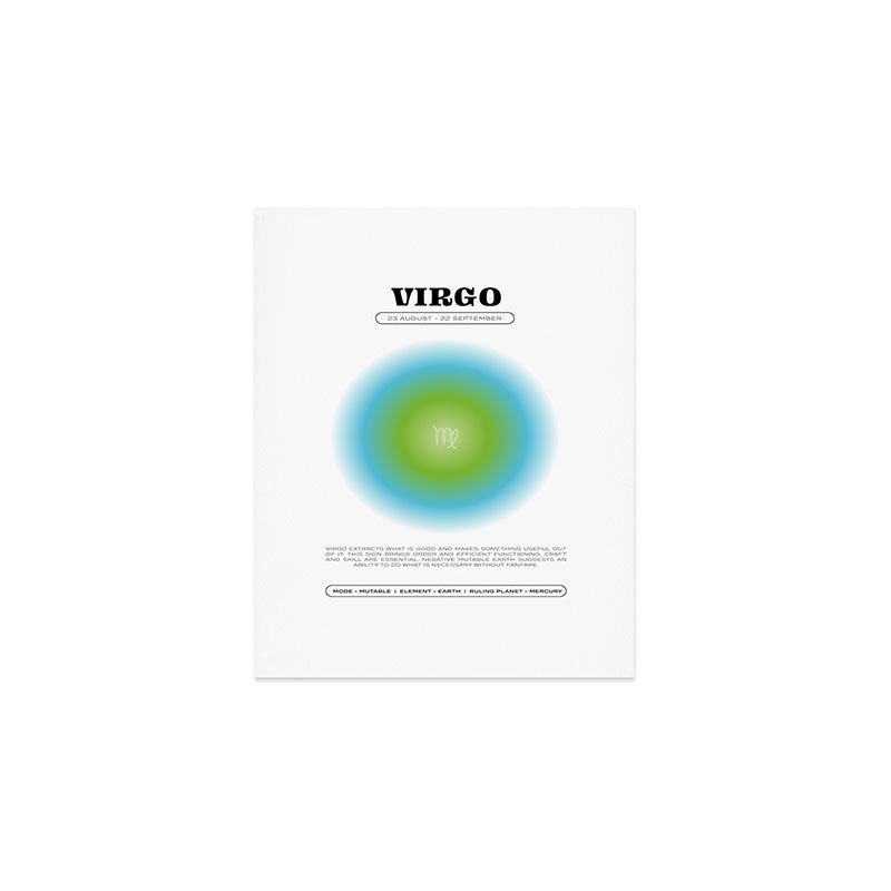 Virgo Zodiac Aura Print Art Print Gallery Image 1