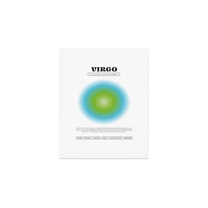 Virgo Zodiac Aura Print Art Print Gallery Image 1