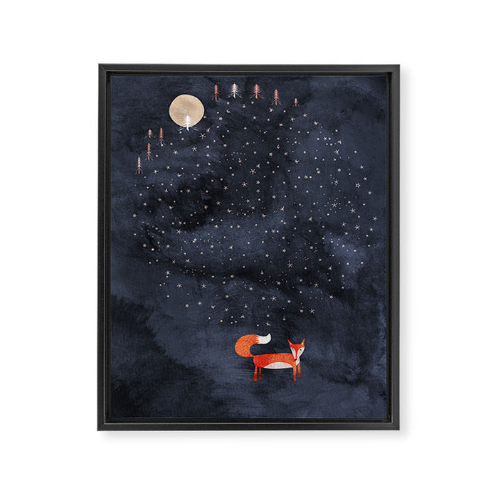 Fox Dream Framed Canvas Print Gallery Image 1