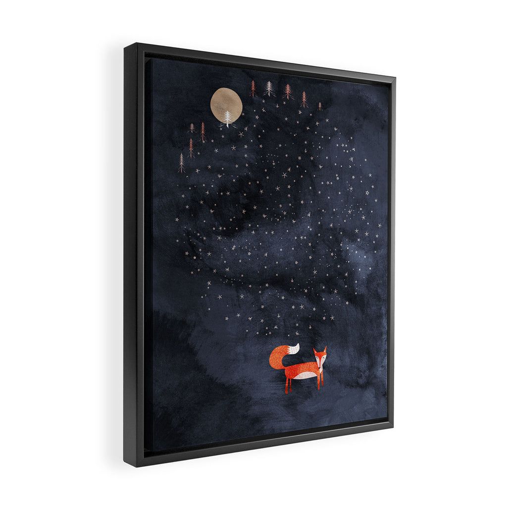 Fox Dream Framed Canvas Print Gallery Image 2