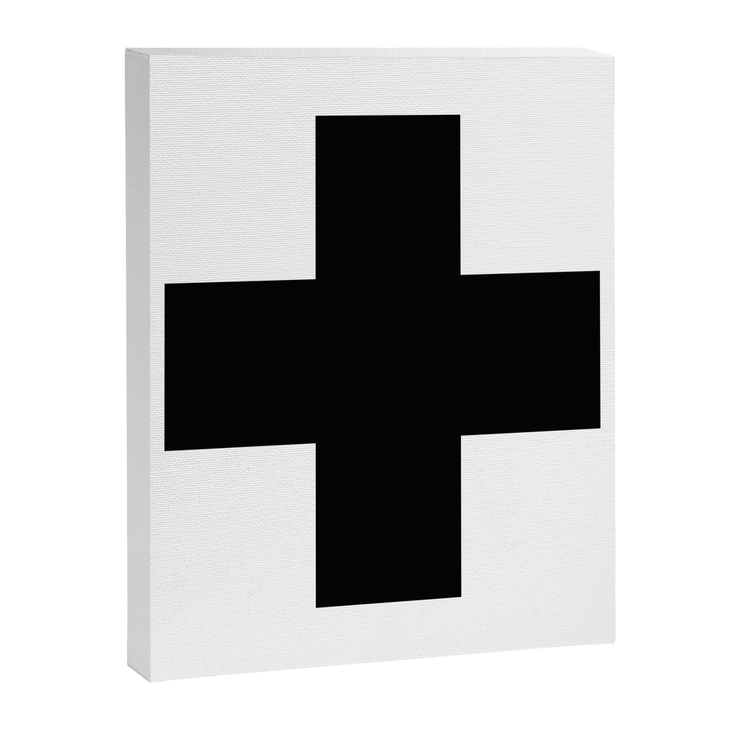 Black Swiss Cross  Canvas Print Gallery Image 8