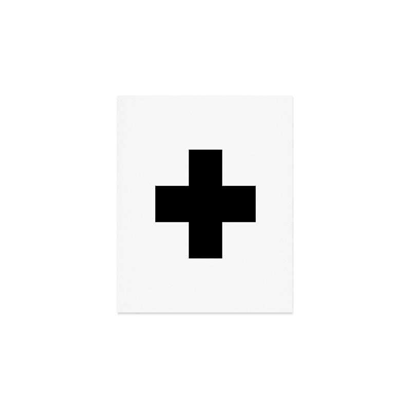 Black Swiss Cross  Art Print Gallery Image 1