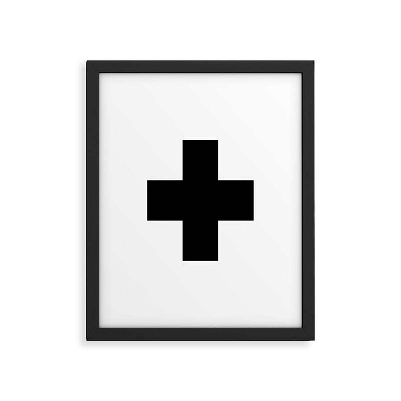 Black Swiss Cross  Framed Art Print Gallery Image 6