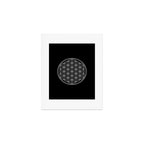 Flower of life on black Art Print Gallery Image 1