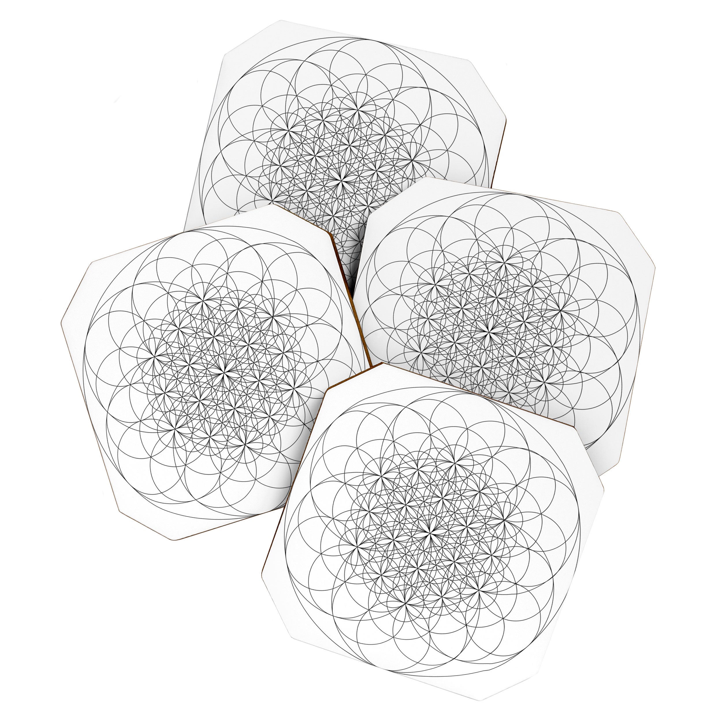Flower of life sacred geometry Coaster Gallery Image 1