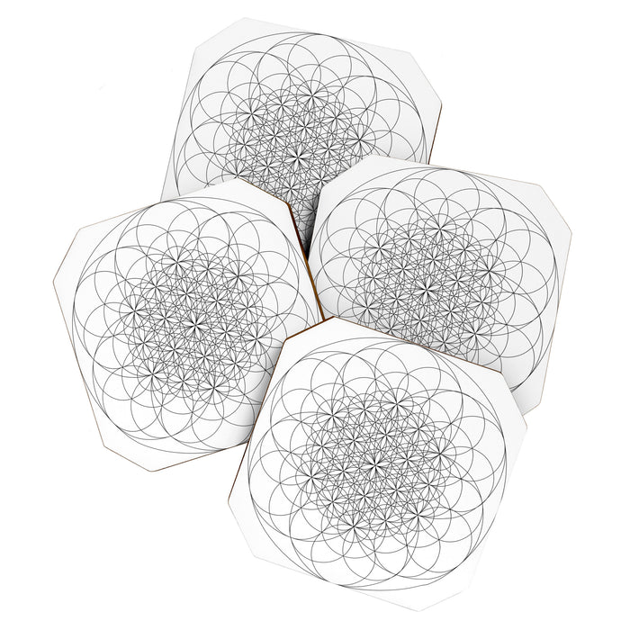 Flower of life sacred geometry Coaster Gallery Image 1