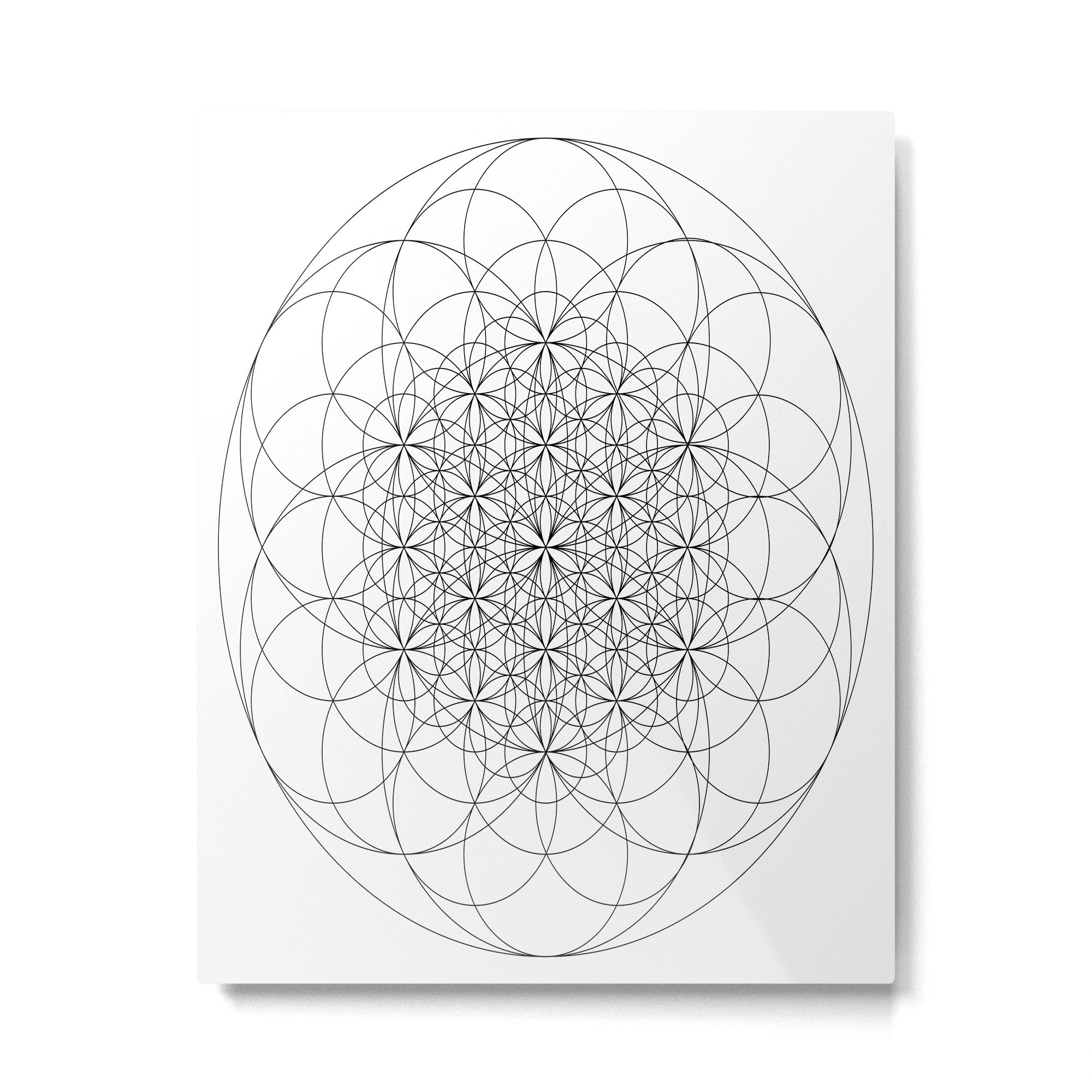 Flower of life sacred geometry Metal Print Gallery Image 6