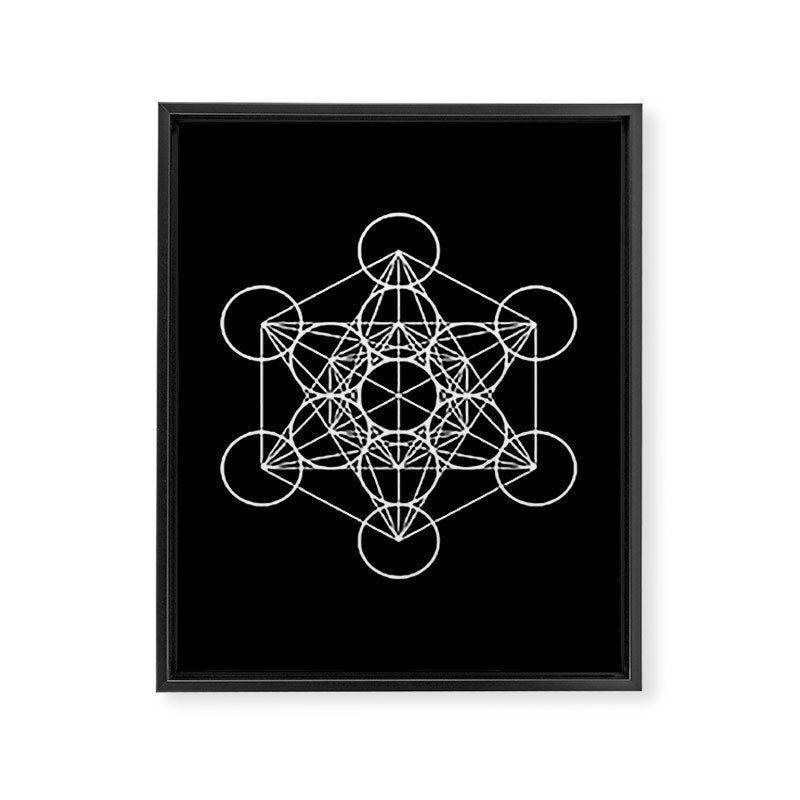 Metatron's Cube II Framed Canvas Print Gallery Image 8