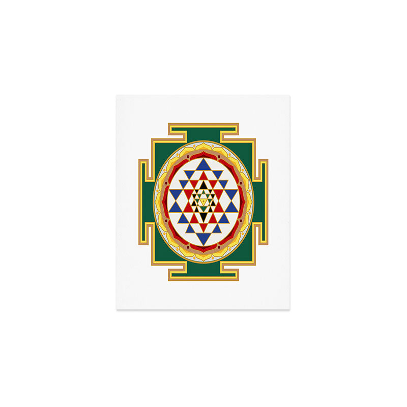 Sri Yantra colored Art Print Gallery Image 1