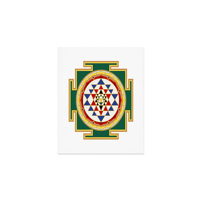 Sri Yantra colored Art Print Gallery Image 1