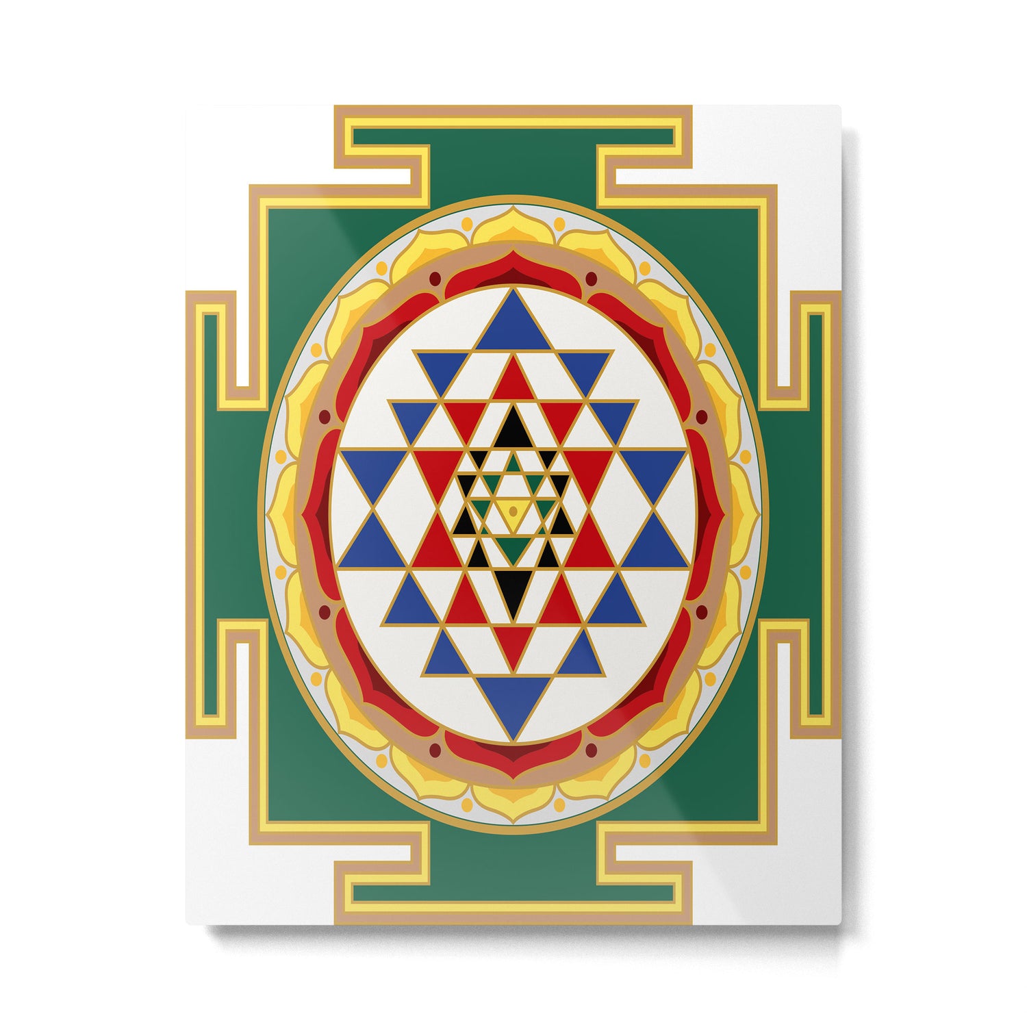 Sri Yantra colored Metal Print Gallery Image 6