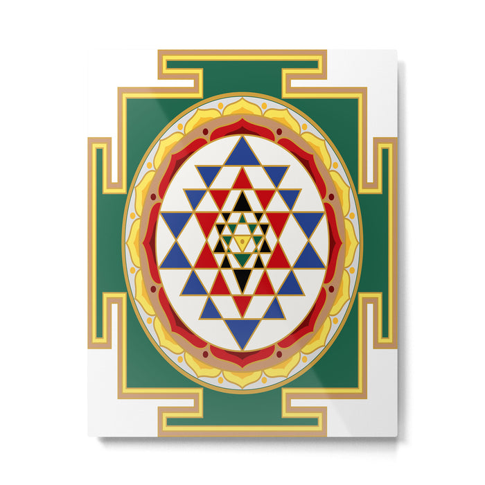 Sri Yantra colored Metal Print Gallery Image 1