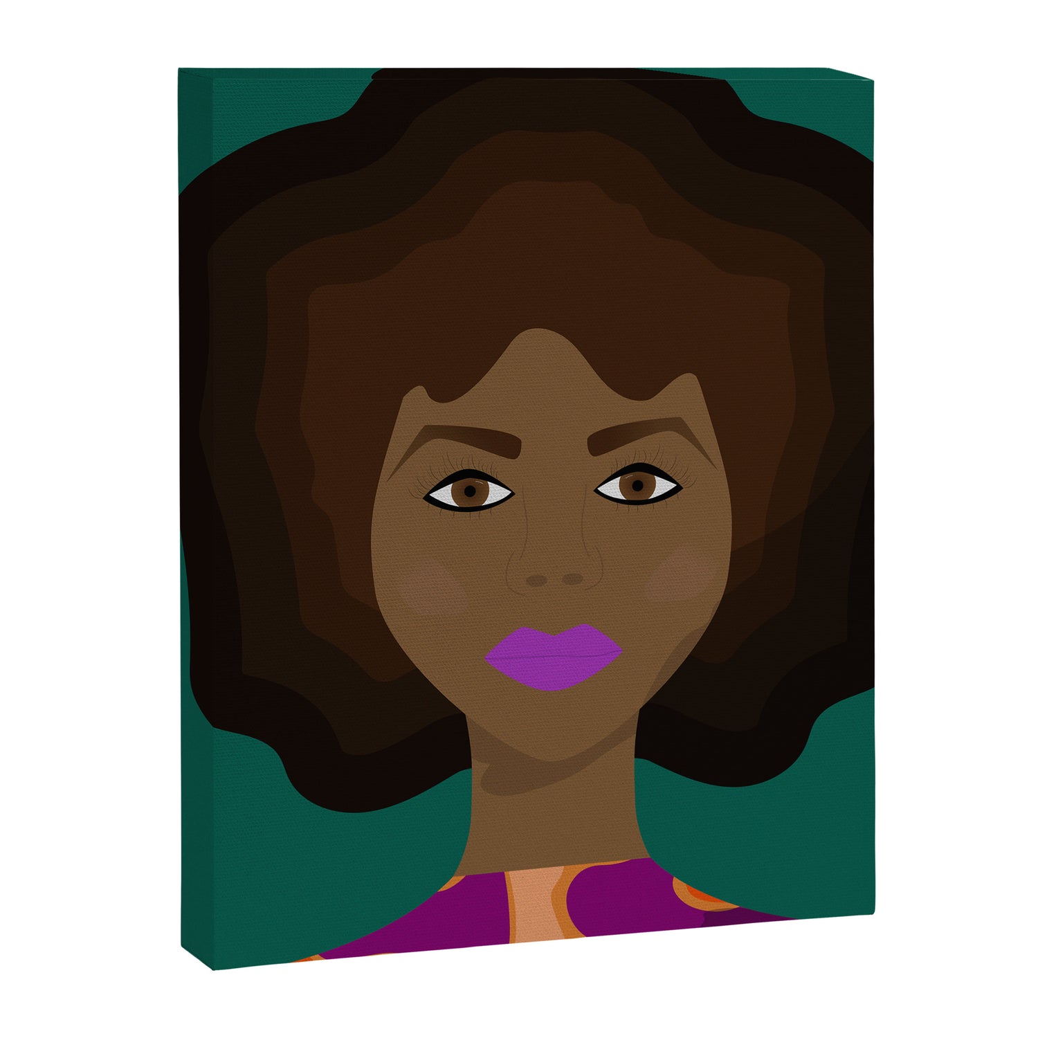 Fro melanin goddess Canvas Print Gallery Image 6