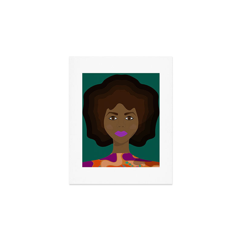 Fro melanin goddess Art Print Gallery Image 1