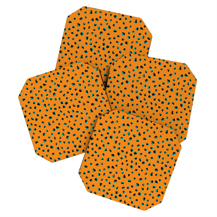 Funky cheetah animal print Coaster Gallery Image 1