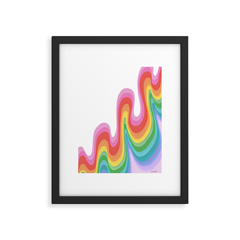 Groovy ribbon Framed Art Print