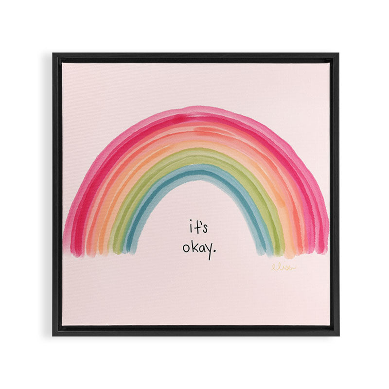 It's ok Framed Canvas Print Gallery Image 3