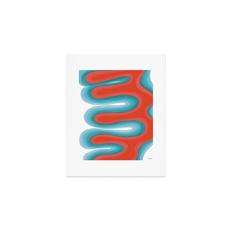 Radiating curves Art Print Gallery Image 1