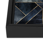 Abstract Nature - Dark Blue Framed Canvas Print Gallery Image 3