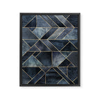 Abstract Nature - Dark Blue Framed Canvas Print Gallery Image 6