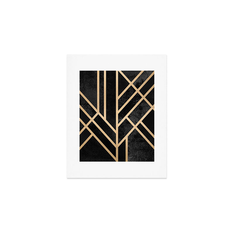 Art Deco Black Art Print Gallery Image 1