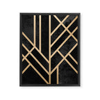 Art Deco Black Framed Canvas Print Gallery Image 8
