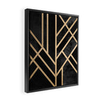 Art Deco Black Framed Canvas Print Gallery Image 2