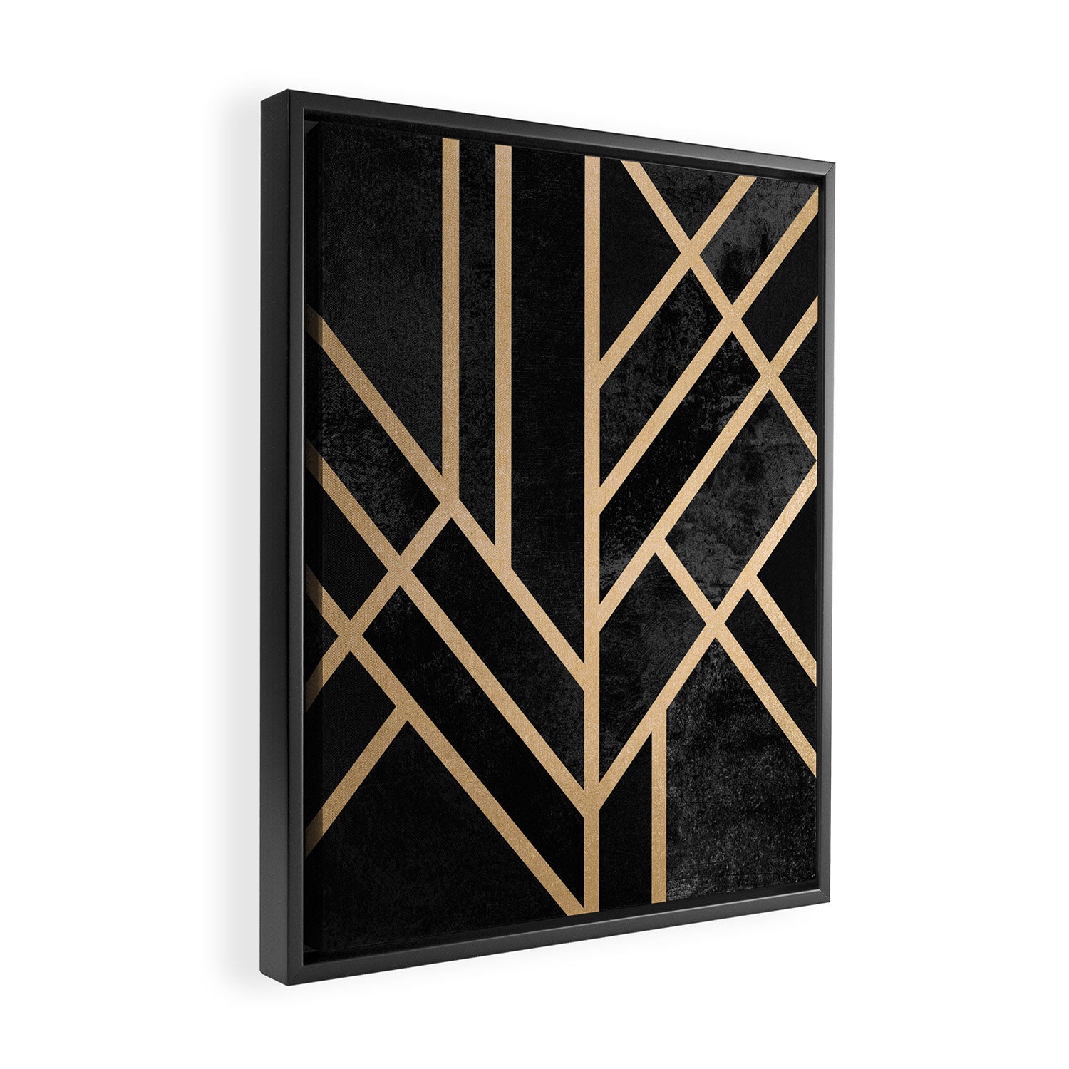 Art Deco Black Framed Canvas Print Gallery Image 2