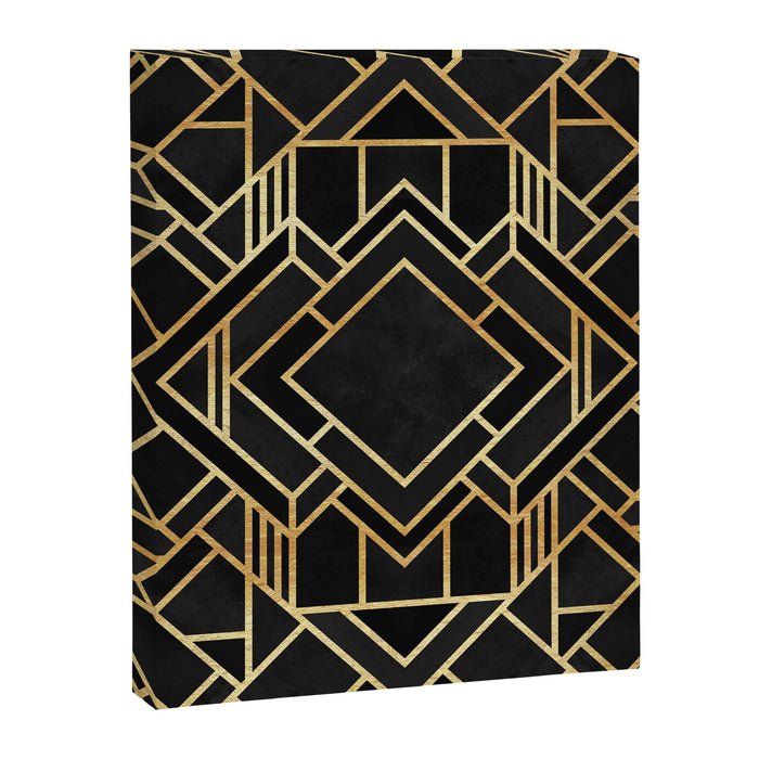 Art Deco Black Canvas Print Gallery Image 1