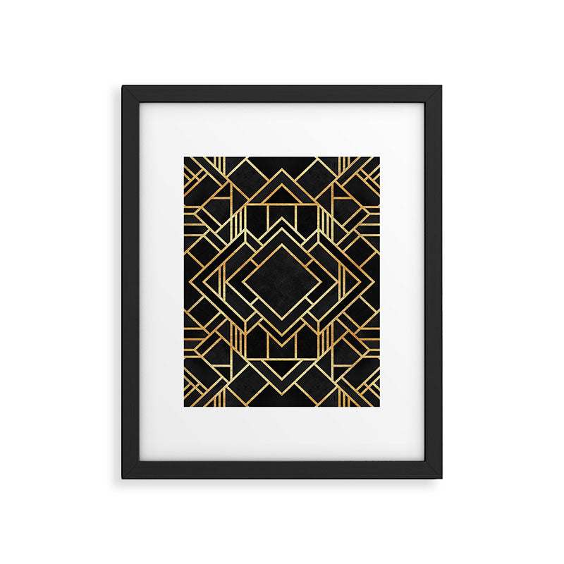 Art Deco Black Framed Art Print Gallery Image 6